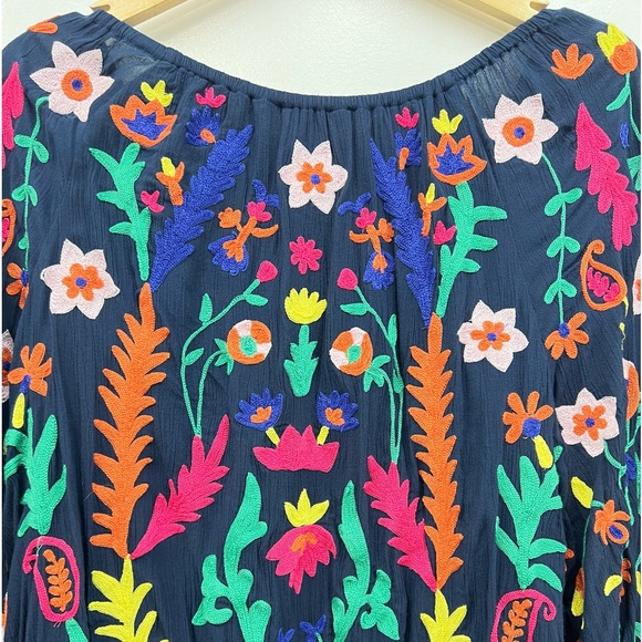 Soft surroundings Banjara Embroidered Blouse size M - Picture 7 of 9